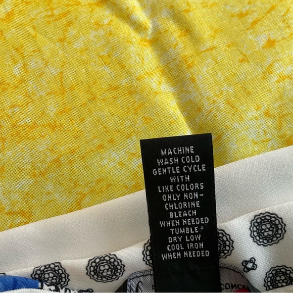 INC International Concepts Blue and Black Floral Pencil dress - Picture 6 of 6